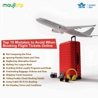 Top 10 Mistakes to Avoid When Booking Flight Tickets Online